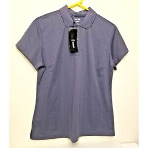 ADIDAS GOLF Women's CLIMALITE Short Sleeve Polo Shirt Lead/Black XL NWT      T32